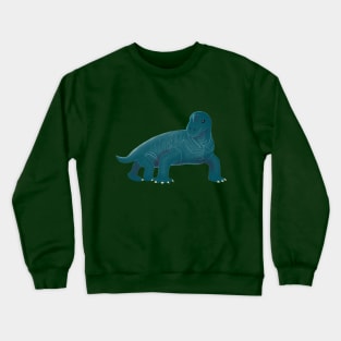 Keratocephalus --- Non-Mammalian Reptile-Semblant Synapsid Crewneck Sweatshirt